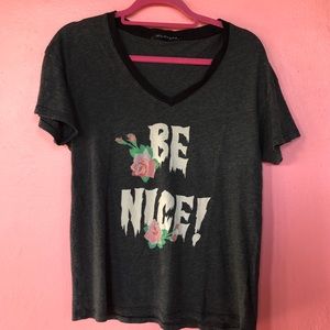 Wildfox oversize vneck Be Nice Tee
